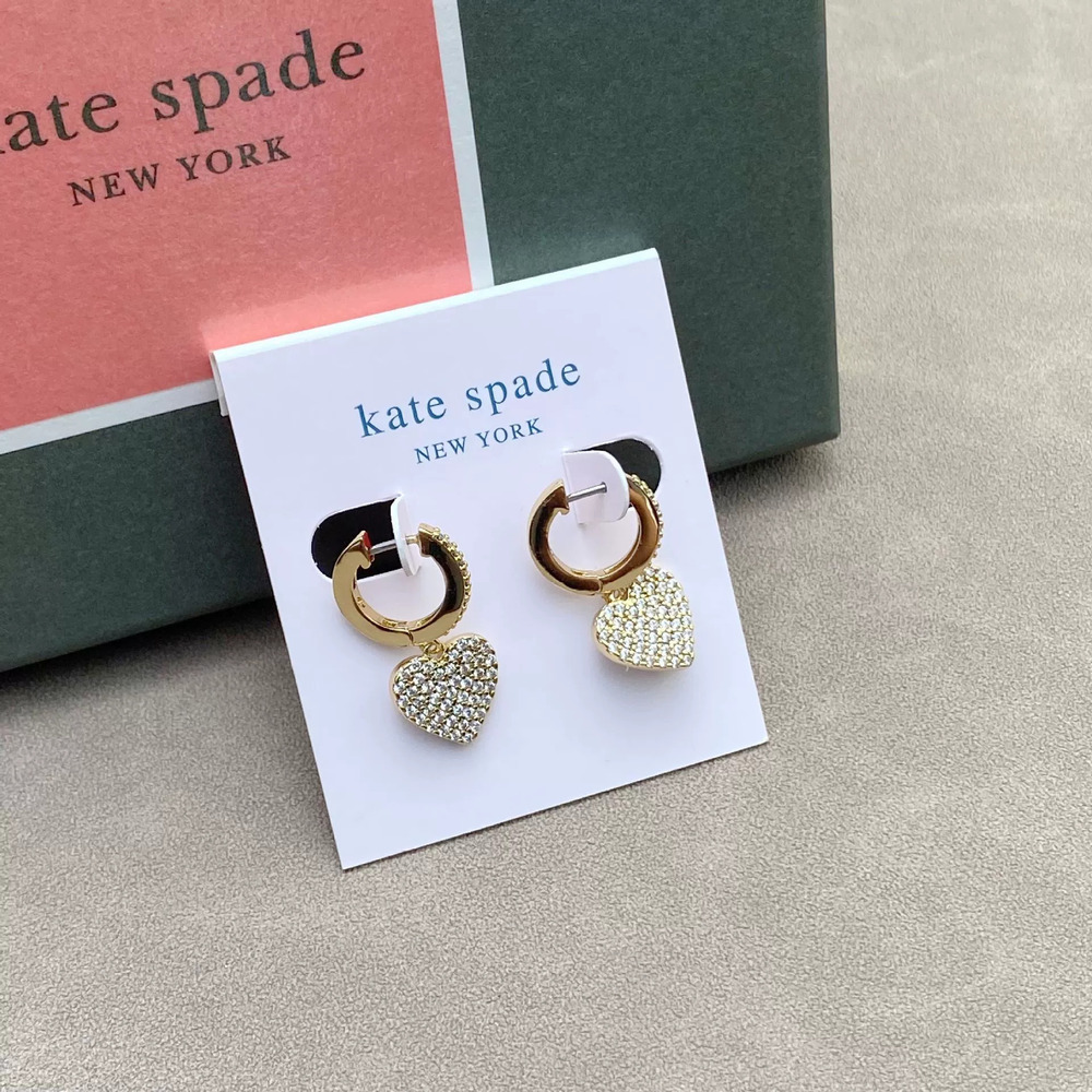 kate spade CZ Heart Earrings